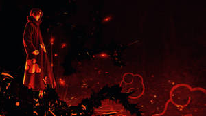 Akatsuki Itachi Fiery Artwork Wallpaper