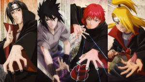Akatsuki Itachi Sasuke Deidara And Sasori Wallpaper