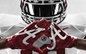 Alabama Crimson Tide Red Gloves Wallpaper