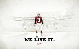 Alabama Crimson Tide We Live It Wallpaper