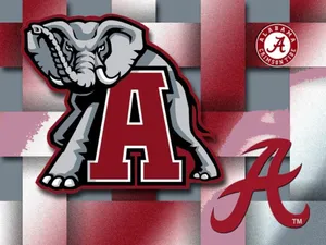 Alabama Crimson Tide Weave Art Wallpaper