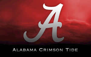 Alabama Football Team Crimson Tide Red Logo Graphic Design Wallpaper