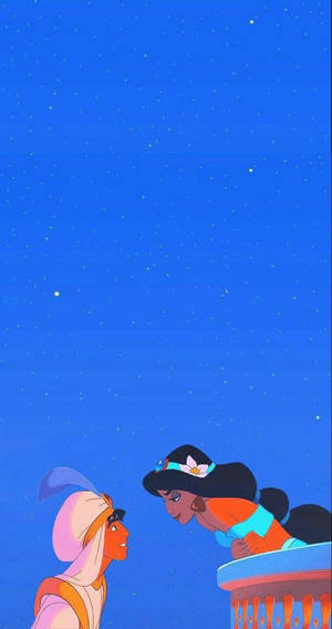 Aladdin And Jasmine For Pfp Aesthetic Background Wallpaper