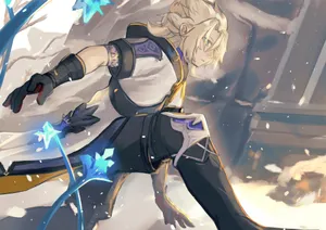 Albedo Genshin Impact Ice Power Wallpaper