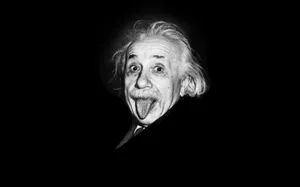 Albert Einstein Tongue Out Wallpaper