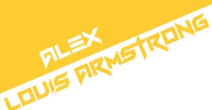 Alex Louis Armstrong Flexing His Muscles In A Powerful Pose Before A Striking Background. Wallpaper