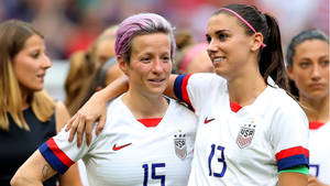 Alex Morgan And Megan Rapinoe Wallpaper