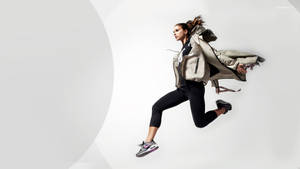 Alex Morgan In White Jacket Wallpaper