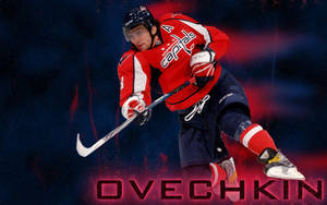 Alex Ovechkin Smashing Fan Art Wallpaper