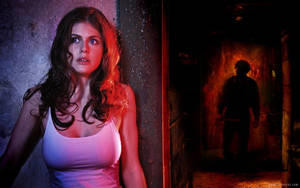 Alexandra Daddario In Bereavement Wallpaper