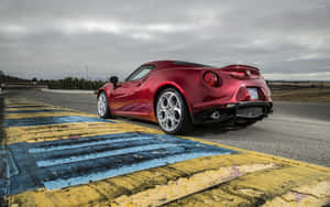 Alfa Romeo 4c In Stunning Scenery Wallpaper