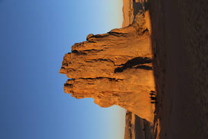 Algeria Desert Brown Rock Formation Wallpaper