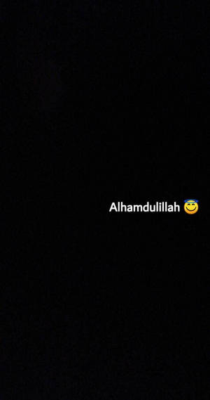 Alhamdulillah Black Background Wallpaper