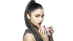 Alia Bhatt Maybelline Nails 2013 Wallpaper