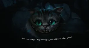 Alice In Wonderland Cheshire Cat Quotes Wallpaper