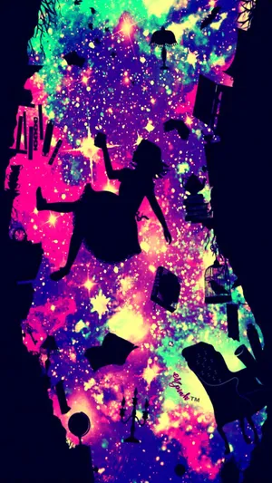 Alice In Wonderland Galaxy Theme Wallpaper