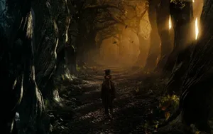 Alice In Wonderland Mad Hatter In Woods Wallpaper