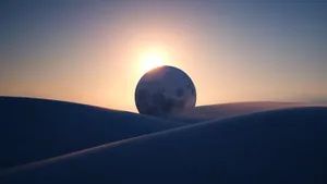 Alien Super Moon Solar Eclipse Wallpaper