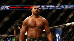 Alistair Overeem Standing In The Octagon Wallpaper