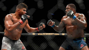 Alistair Overeem Walt Harris Fight Stance Wallpaper