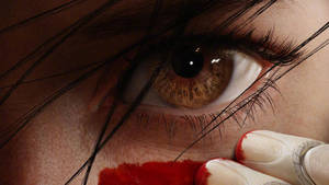 Alita Blood Under Eyes Wallpaper