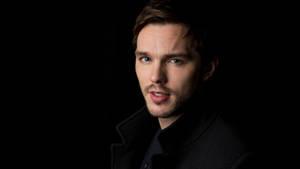 All-black Nicholas Hoult Wallpaper