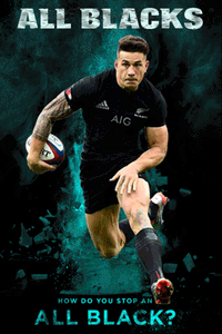 All Blacks Rugby Poster Wallpaper