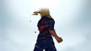 All Might Looking At Sky Wallpaper