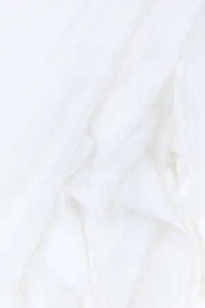 All White Fabric With Uneven Folds Wallpaper