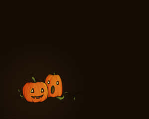 All Your Favorite Halloween Classic Packed Into One Minimal Halloween Wallpaper