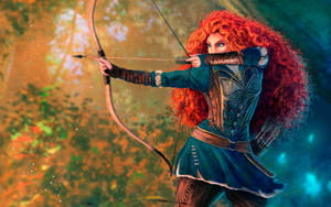 Alluring Princess Merida Fanart Wallpaper