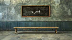 Aloof Chalkboard Classroom Wallpaper