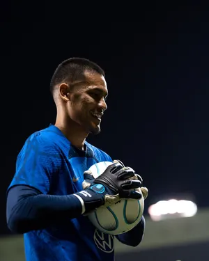 Alphonse Areola Holding A Football Wallpaper