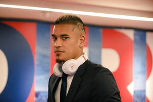 Alphonse Areola With White Headphones Wallpaper