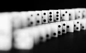 Alternating Domino Tiles Wallpaper