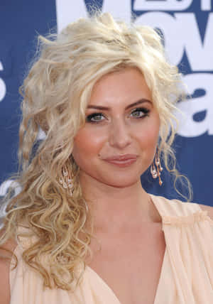 Aly Michalka Radiant In A Chic Outfit Wallpaper