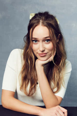 Alycia Debnam Carey Smiling Portrait Wallpaper