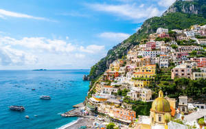 Amalfi Coast Positano Morning View Wallpaper