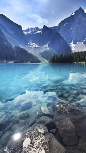 Amazing Clear Lake Water Wallpaper