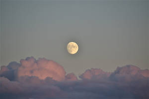 Amazing Clouds And Moon Desktop Wallpaper