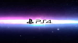 Amazing Cool Ps4 With Neon Bright Galaxy Effect Wallpaper