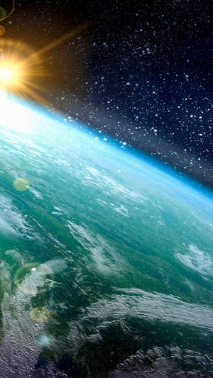 Amazing Planet And Bright Star Wallpaper