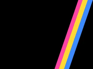 Amazing Simple Pan Flag Hues Illustration Wallpaper