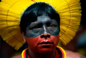 Amazonas Indigenous Tribal Leader Wallpaper