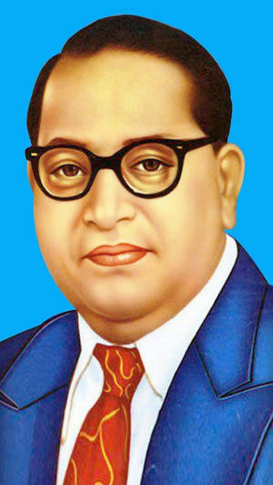 Ambedkar 4k With Red Tie Wallpaper