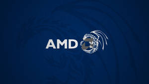 Amd Dragon Blue Illustration Wallpaper