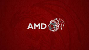 Amd Dragon Red Illustration Wallpaper