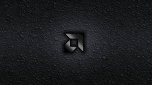 Amd Logo Greyscale Illustration Wallpaper