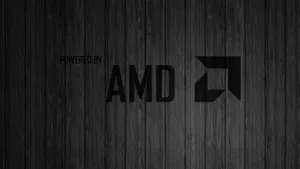 Amd Logo In Wood Wallpaper