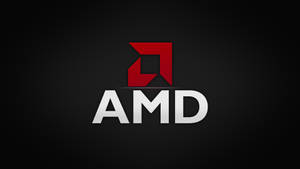 Amd Logo Metallic Texture Wallpaper